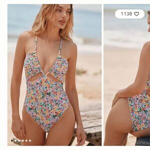 Anthropology Maeve One Piece Swimsuit